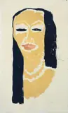 Emil Nolde, Russin (Russian Woman), Colour lithograph