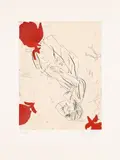 Georg Baselitz, Melancholie, drei Rosen (Melancholy, three roses), Etching and aquatint on Rives wove paper