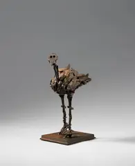 Poussine by Cesar, Iron sculpture 25.5 cm, on metal plinth, sold May 2009