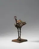 Cesar, Poussine, Iron sculpture 25.5 cm, on metal plinth