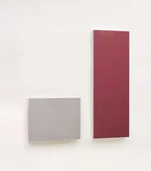 Helmut Dorner, Rect, 2-part work: oil and lacquer on Perspex and lacquer on canvas on wood