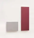 Helmut Dorner, Rect, 2-part work: oil and lacquer on Perspex and lacquer on canvas on wood