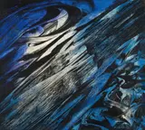 Ukosilma by Karl Otto Götz, Mixed media on canvas, sold May 2009