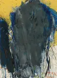 Rolf Iseli, Der 9. Stein (the 9. stone), Acrylic, gouache, watercolour and dust on cardboard