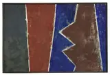 Adolf Luther, UNTITLED, Oil, partly scratched, on masonite in artist frame 55.5