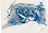 Markus Lüpertz, UNTITLED, Watercolour and ink on sturdy paper with irregular right and left margin ca