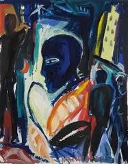 ' by Helmut Middendorf, Acrylic on cardboard with irregular upper and lower margin ca, sold May 2009