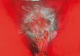 Otto Piene, UNTITLED, Acrylic, gold colour, traces of fire and soot on sturdy cardboard