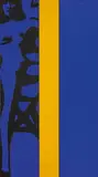 George Pusenkoff, UNTITLED (...POWER OF THE BLUE...WITH YELLOW...), Acrylic on partially gypsum primed canvas