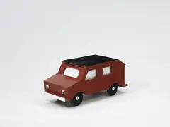 UNTITLED (MOUSETRAP) by Andreas Slominski, Wood object, with painted areas, height 19.5 cm, length 46 cm with plastic elements and 4 mousetraps, sold May 2009