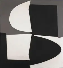 Victor Vasarely, BASILAN, Oil on masonite