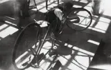 UNTITLED (LIGHT STUDY IN THE METAL WORKSHOP OF BAUHAUS DESSAU) by Marianne Brandt, Vintage gelatin silver print (contact print), sold May 2009