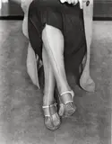 Dorothea Lange, MENDED STOCKINGS (STENOGRAPHER)