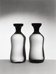 Willi Moegle, PHARMACEUTIC BOTTLES / PROTOTYPES, Ferrotyped gelatin silver print, printed 1960s