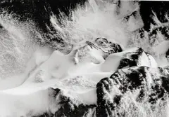 SNOW + ROCK by Minor White, Vintage gelatin silver print, sold May 2009