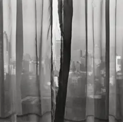 Fritz Henle, MANHATTEN WITH THE EMPIRE STATE BUILDING, Vintage ferrotyped gelatin silver print