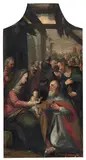 Westphalian School, first half 17th century, ADORATION OF THE SHEPHERDS ADORATIO OF THE MAGI, Oil on panel