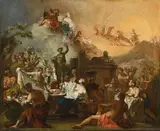 attributed to Johann Spillenberger, FLORA, Oil on canvas