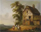 Jacob Philipp Hackert, TWO LANDSCAPES WITH FARMSTEADS