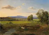 Carl Rottmann, LANDSCAPE IN THE BAVARIAN ALPS