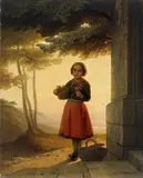 Johann Georg Meyer, FLOWER GIRL