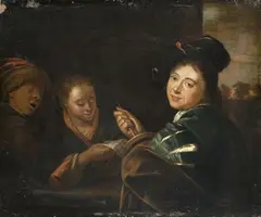 Jan Lagoor, ROMMEL-POTS PLAYERS, Oil on panel