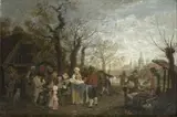 German School 19th century, THE CHRISTENING