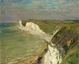 Eugène Antoine Durenne, COASTAL LANDSCAPE, Oil on canvas