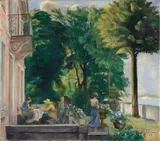 Friedrich Ahlers-Hestermann, On the Garden Terrace