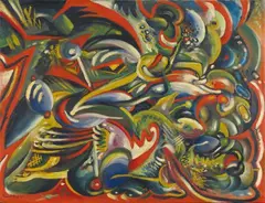 Rudolf Bauer, Untitled, Oil on canvas