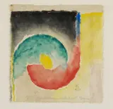 Erich Buchholz, Grüner Bogen dankt rotem Bogen (Green Arc thanks Red Arc)