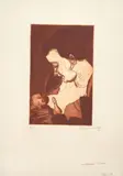 Conrad Felixmüller, Nursing Mother, Etching and aquatint on lightly textured wove paper