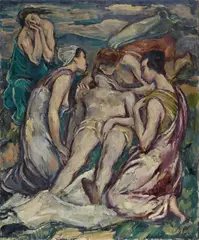 Lamentation by Karl Hofer, Oil on canvas, sold Dec 2008