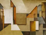 Rudolf Jahns, Häuser am Platz (Houses on a Square)
