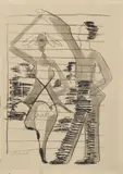 Spinning Dancer by Ernst Ludwig Kirchner, Crayon drawing with lavis on sturdy drawing paper, sold Dec 2008