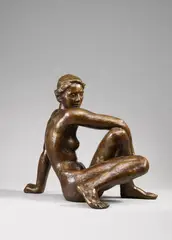 Small Observer by Fritz Klimsch, Bronze sculpture, sold Dec 2008