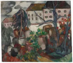 Paul Kother, Jewish Cemetary, Oil on canvas