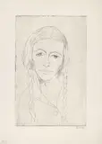 Emil Nolde, Eva, Etching on heavy wove paper