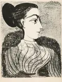 Femme au chignon by Pablo Picasso, Lithograph on Arches wove, sold Dec 2008