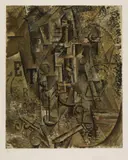 La Bouteille de Rhum by Pablo Picasso, Colour offset-lithograph after a curbist painting by Picasso. On wove paper, sold Dec 2008
