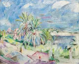 Hans Purrmann, The Harbor of Porto d'Ischia, Oil on canvas