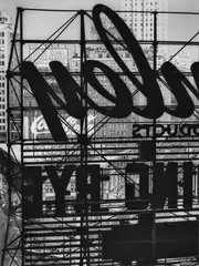COLUMBUS CIRCLE by Berenice Abbott, Gelatin silver print, printed later, sold Dec 2008