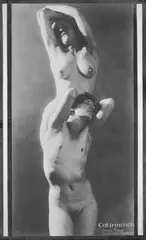 UNTITLED by František Drtikol, Vintage gelatin silver print. Postcard photograph, sold Dec 2008