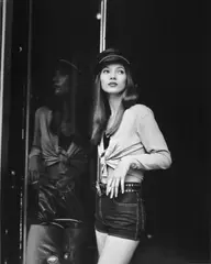 KATE MOSS, BIKER GIRLS IN PARIS, ITALIAN GLAMOUR by Pamela Hanson, Gelatin silver print, printed, sold Dec 2008
