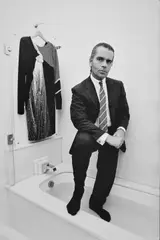 KARL LAGERFELD by Volker Hinz, Gelatin silver print, printed in, sold Dec 2008