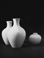 Willi Moegle, PORCELAIN VASES ARZBERG "1512" I AND II (DESIGN HERMANN GRETSCH), Vintage gelatin silver print, glossy