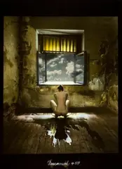 ROSEMOUND # 177 by Jan Saudek, Gelatin silver print, hand-coloured, sold Dec 2008