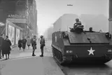 Jürgen Schadeberg, G.I. PATROL, FRIEDRICHSTRASSE, BERLIN