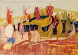 Gerhard Altenbourg, Vögel im sommerlichen Park (Birds in a Summerly Park)