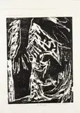 Georg Baselitz, Lesender Mann / Reading Man, Woodcut on smooth, firm wove paper